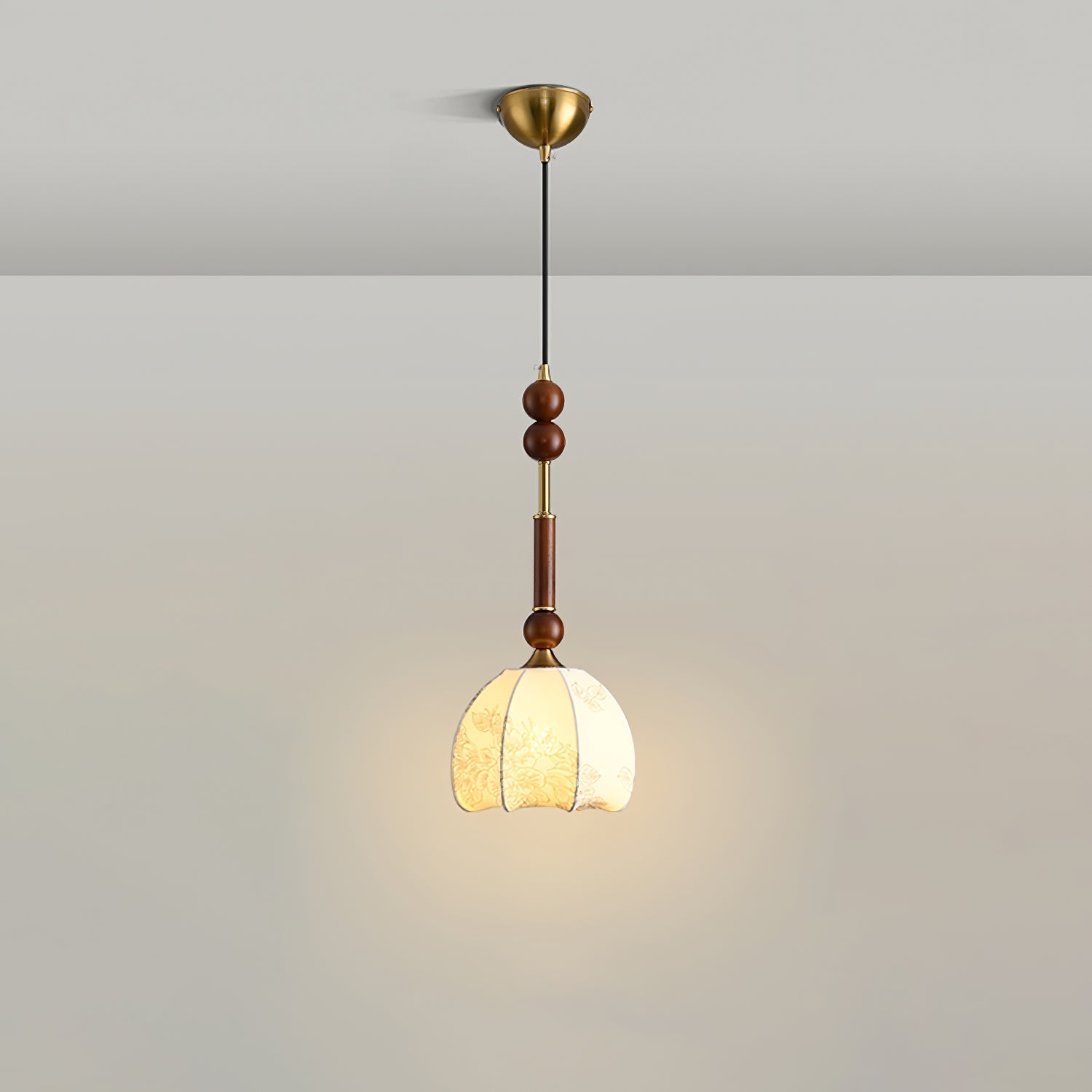 Yovelis Vintage Wood Pendant Lamp