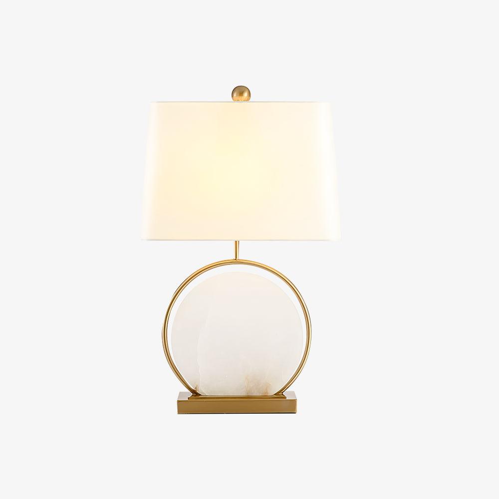 Cirilina Ring Base Alabaster Table Lamp
