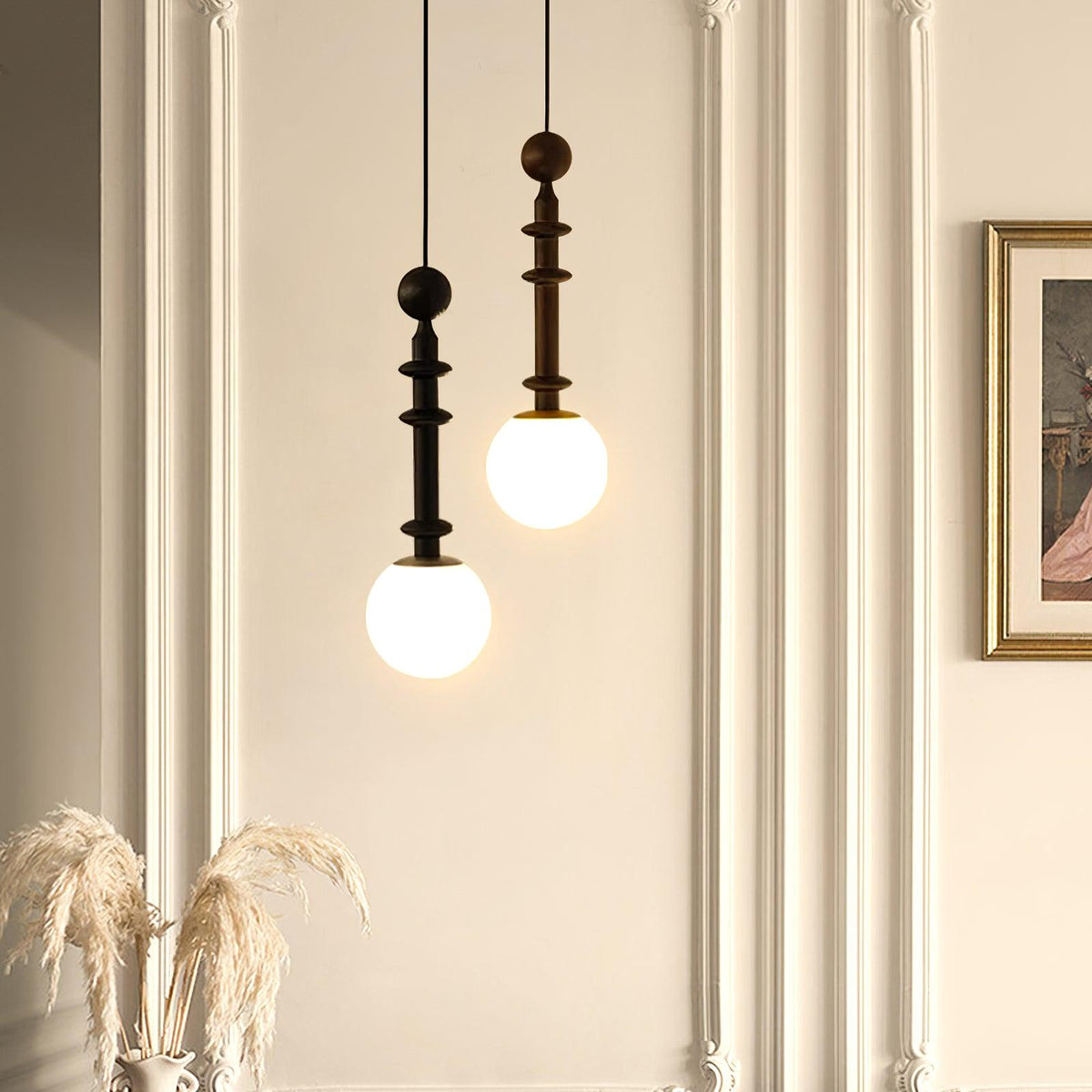 Barvel Wood Industrial Pendant Light
