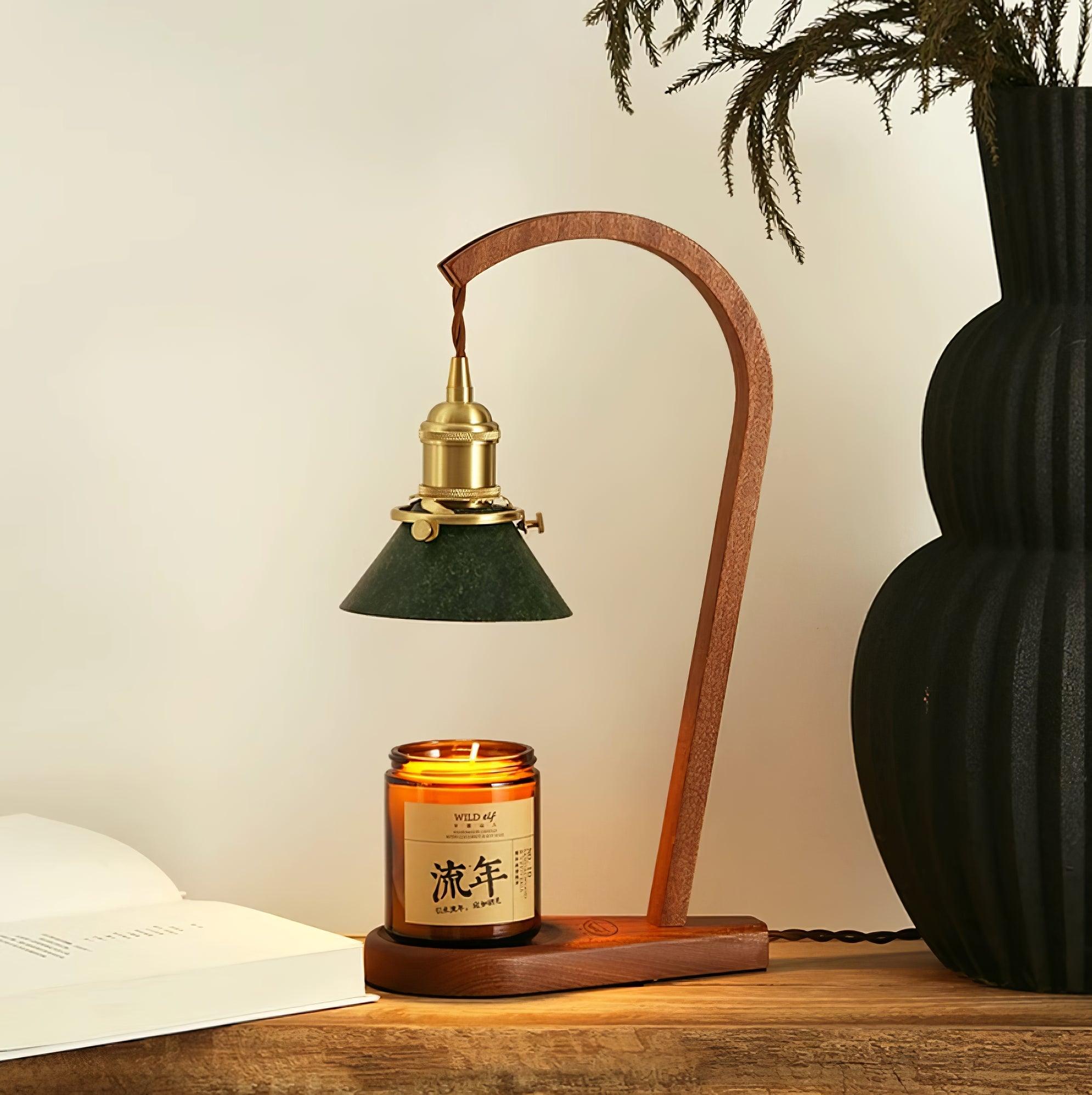 Aldorira Wood Mid-Century Modern Table Lamp