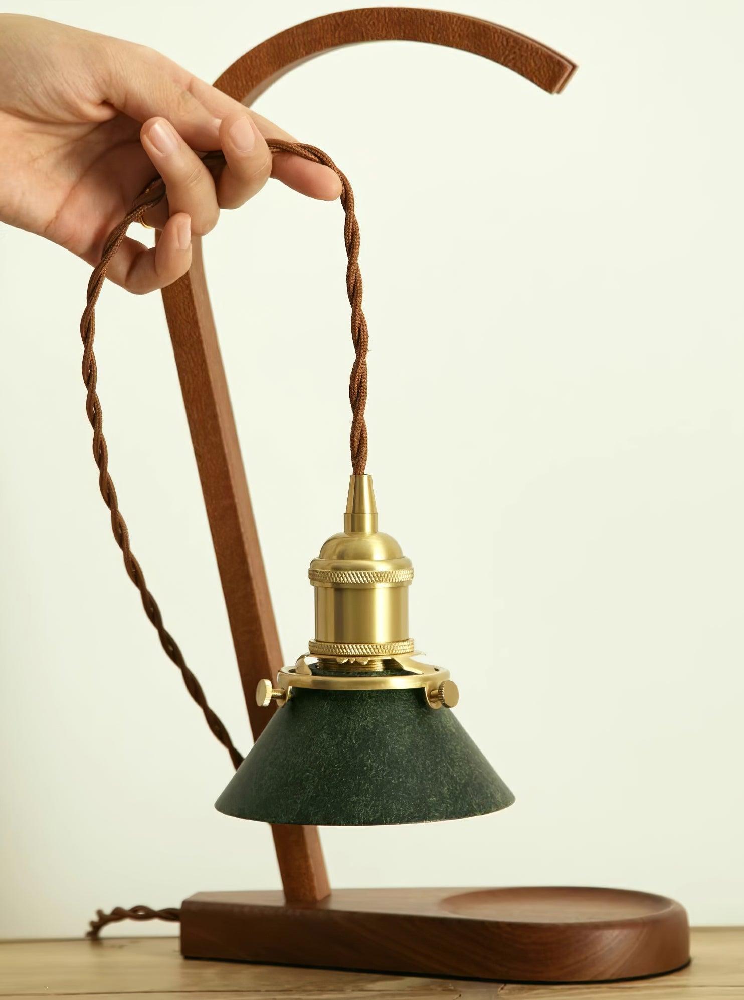 Aldorira Wood Mid-Century Modern Table Lamp