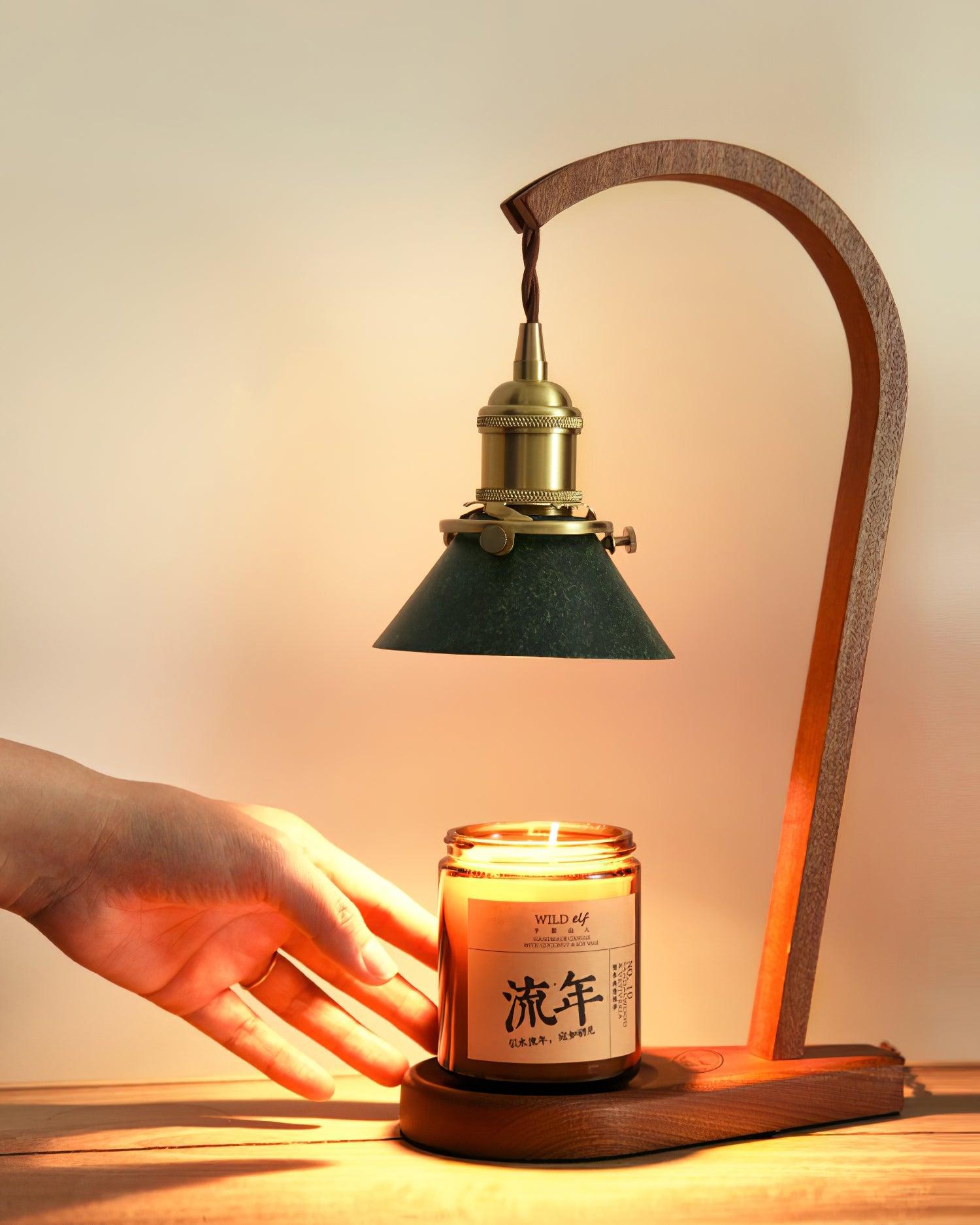 Aldorira Wood Mid-Century Modern Table Lamp