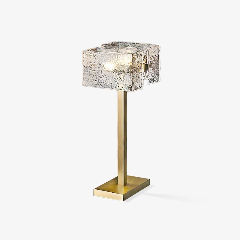 Blyn Brass Glass Artistic Table Lamp