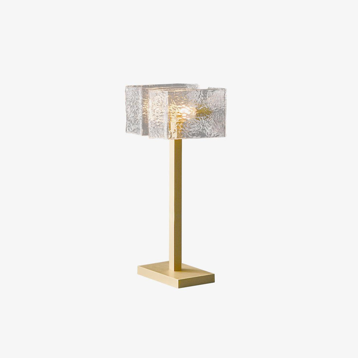 Blyn Brass Glass Artistic Table Lamp