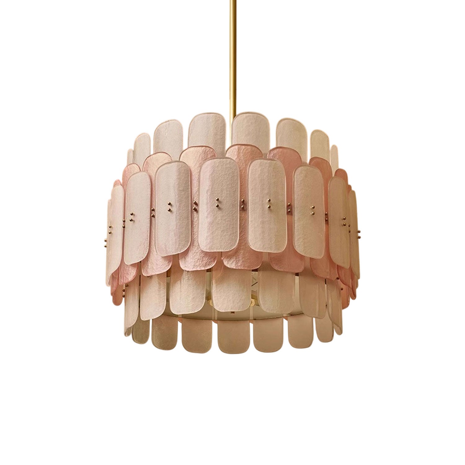 Rosalinne Modern Iron & Glass Chandelier