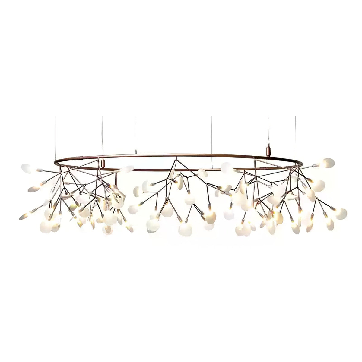 Auroreon Chandelier Rose Gold Firefly LED Branch
