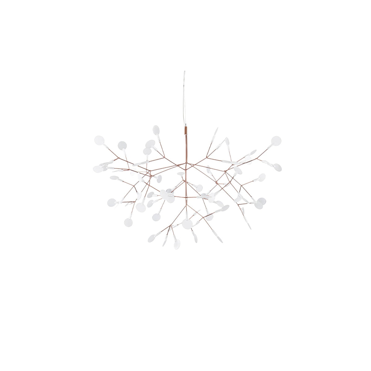 Auroreon Chandelier Rose Gold Firefly LED Branch