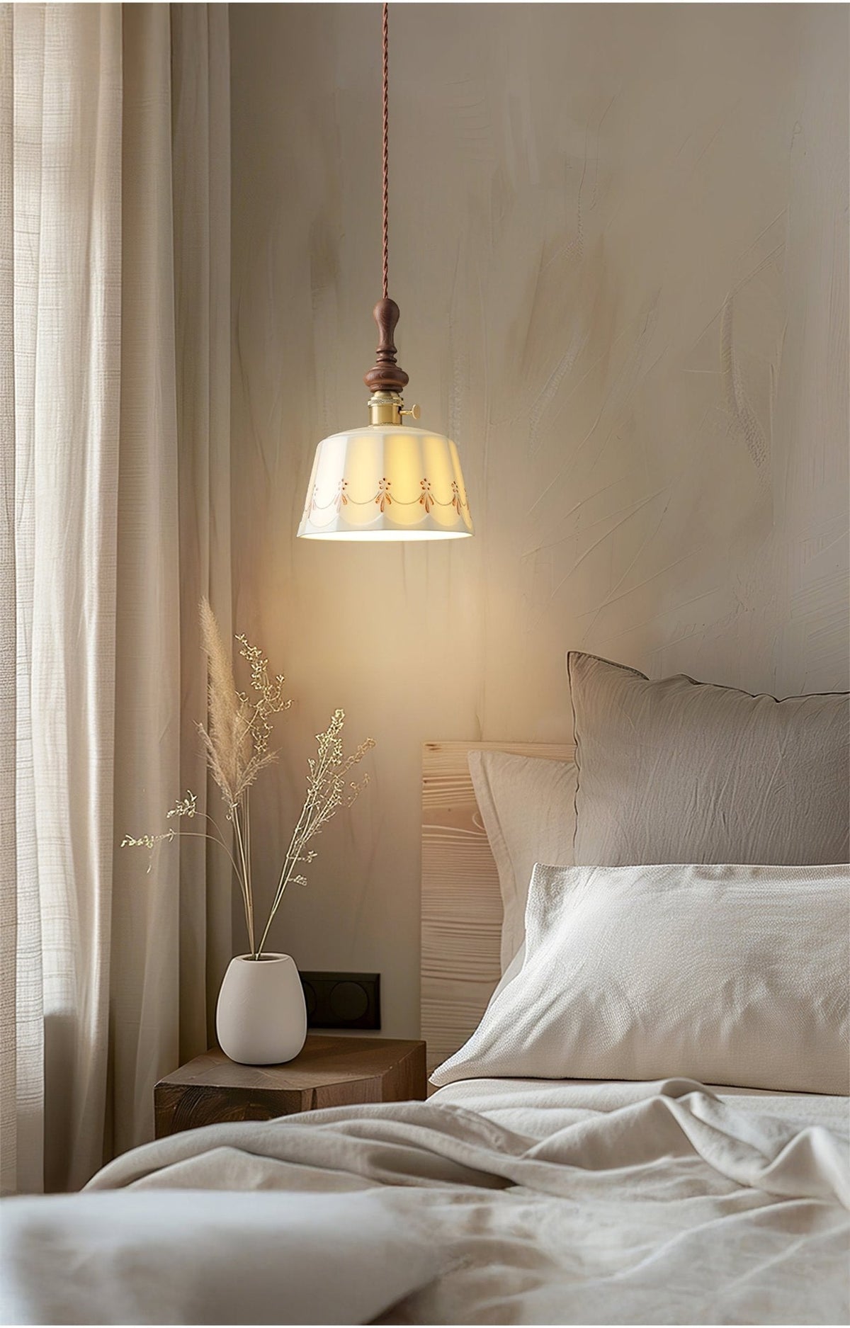 Ceraeyre Vintage Ceramic Pendant Light