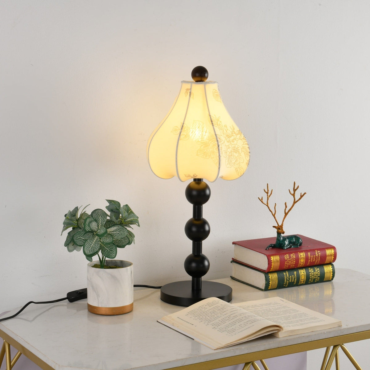 Mirerelle Vintage Fabric Table Lamp