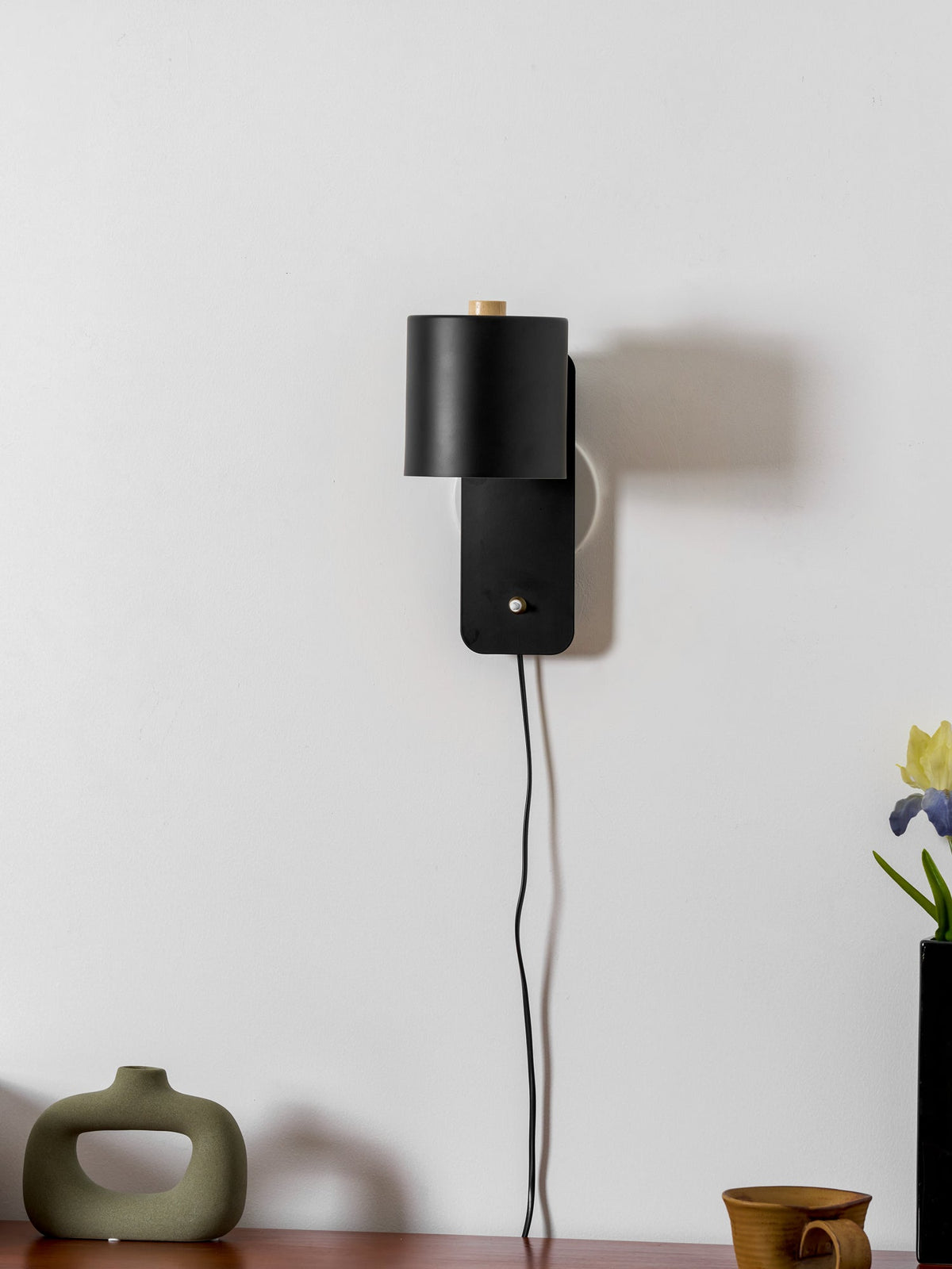 Ravenford Rotatable Cylinder Plug In Indoor Wall Light