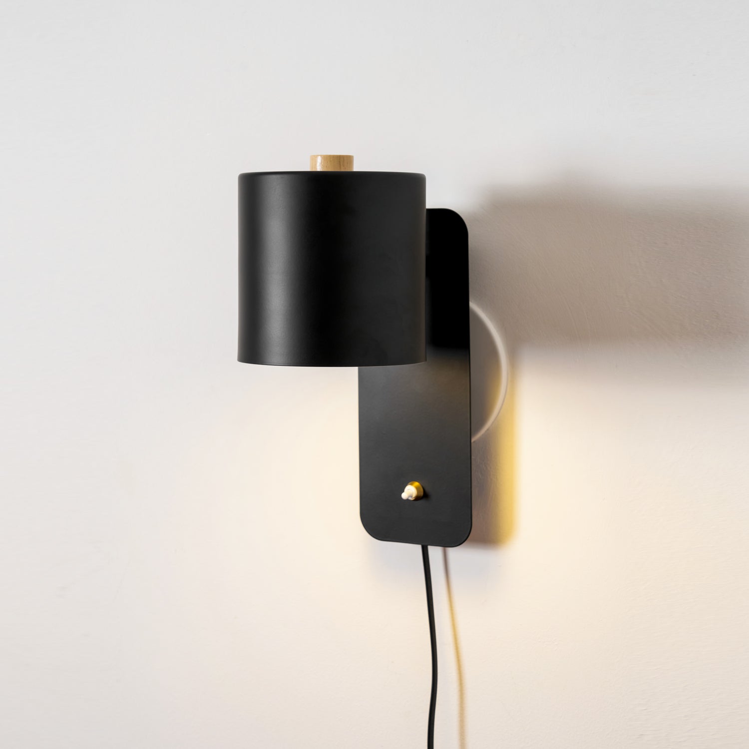 Ravenford Rotatable Cylinder Plug In Indoor Wall Light