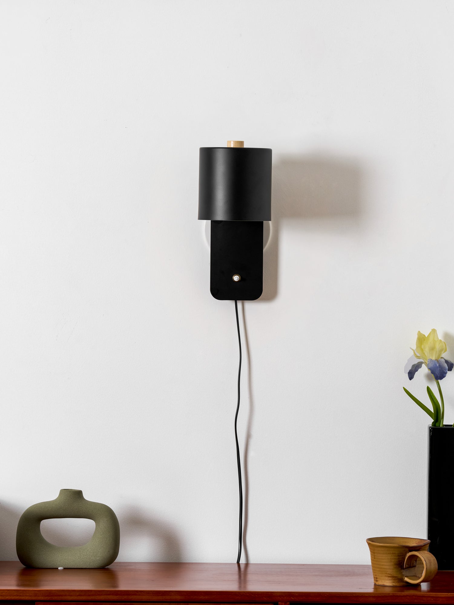 Ravenford Rotatable Cylinder Plug In Indoor Wall Light