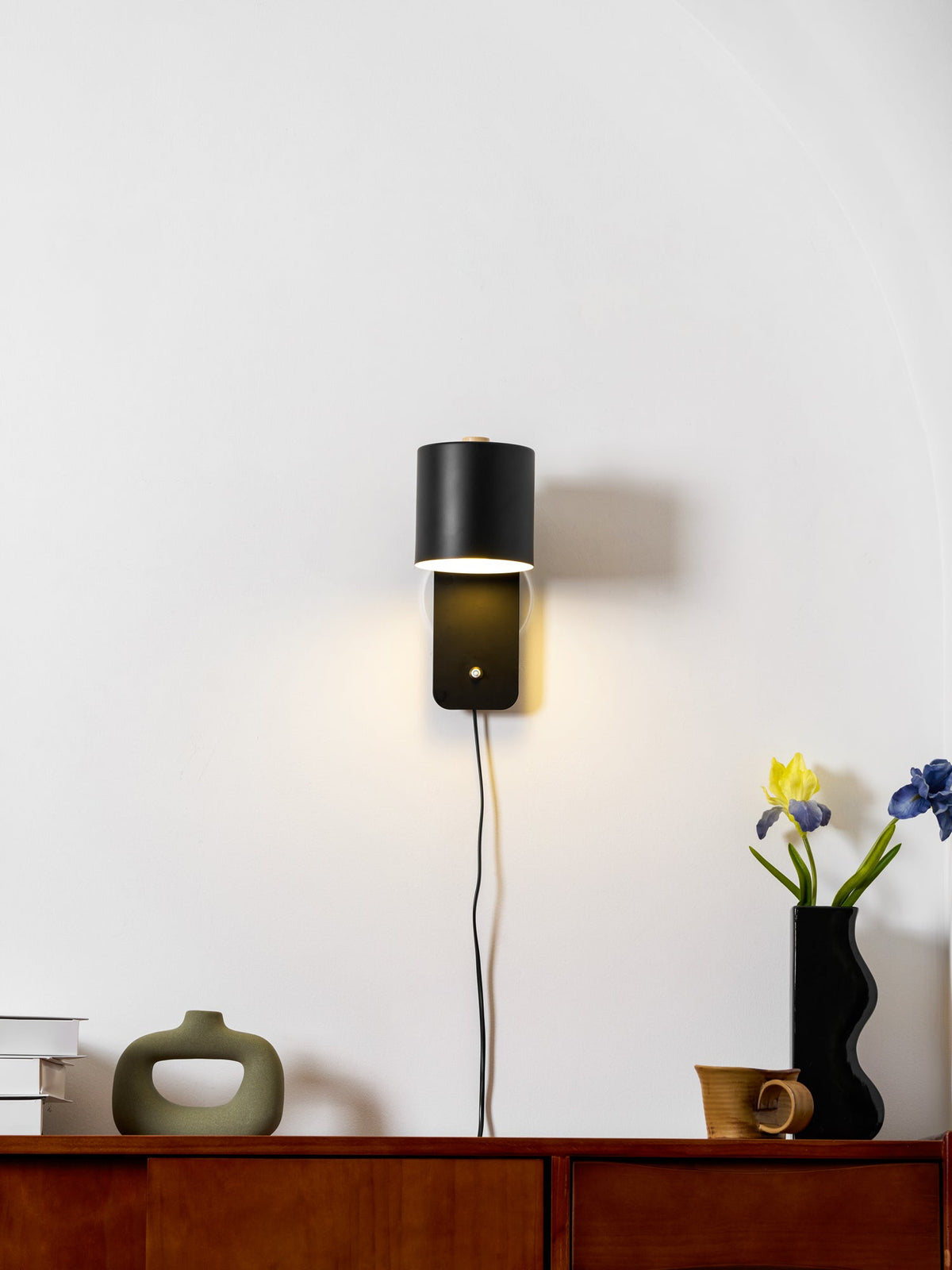 Ravenford Rotatable Cylinder Plug In Indoor Wall Light