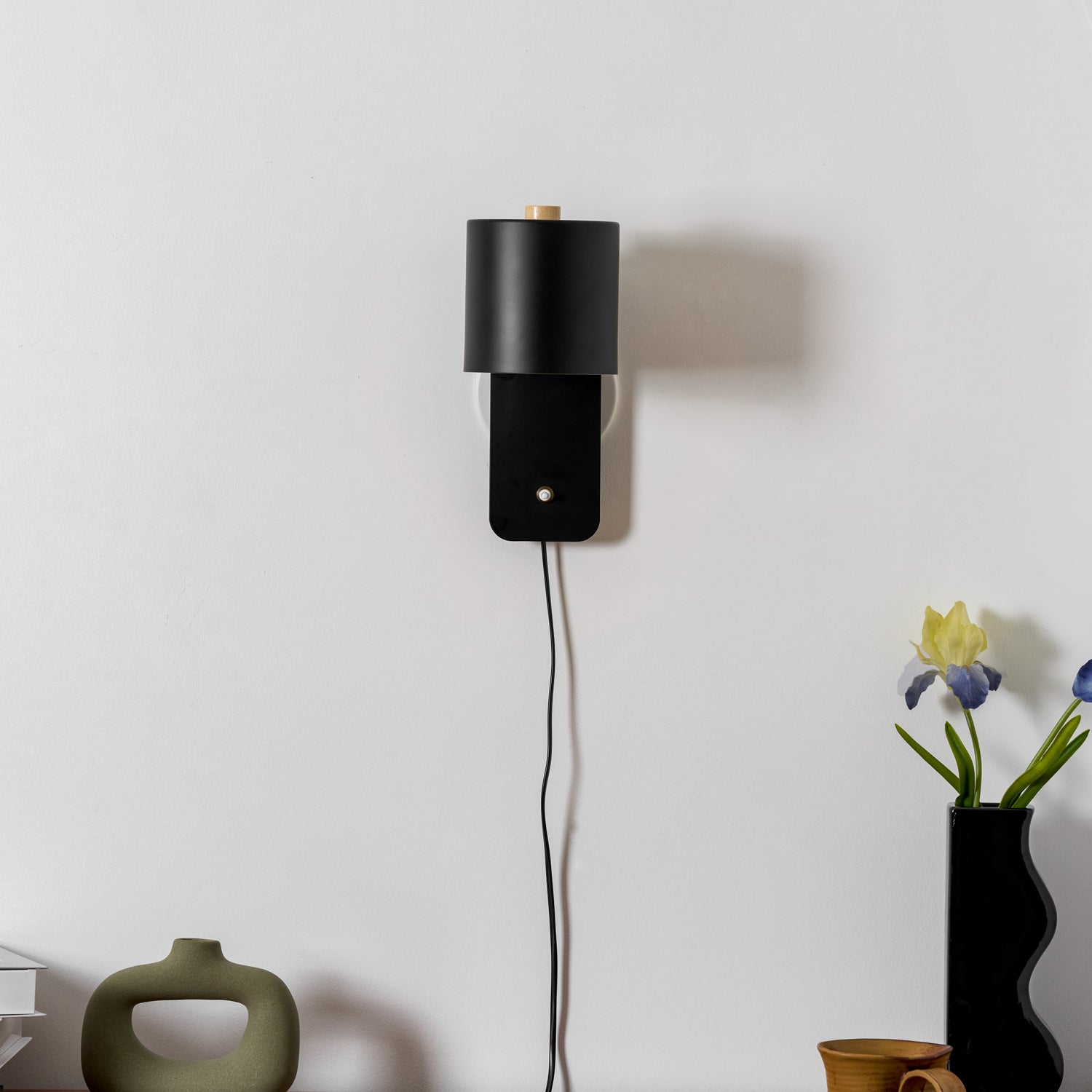 Ravenford Rotatable Cylinder Plug In Indoor Wall Light