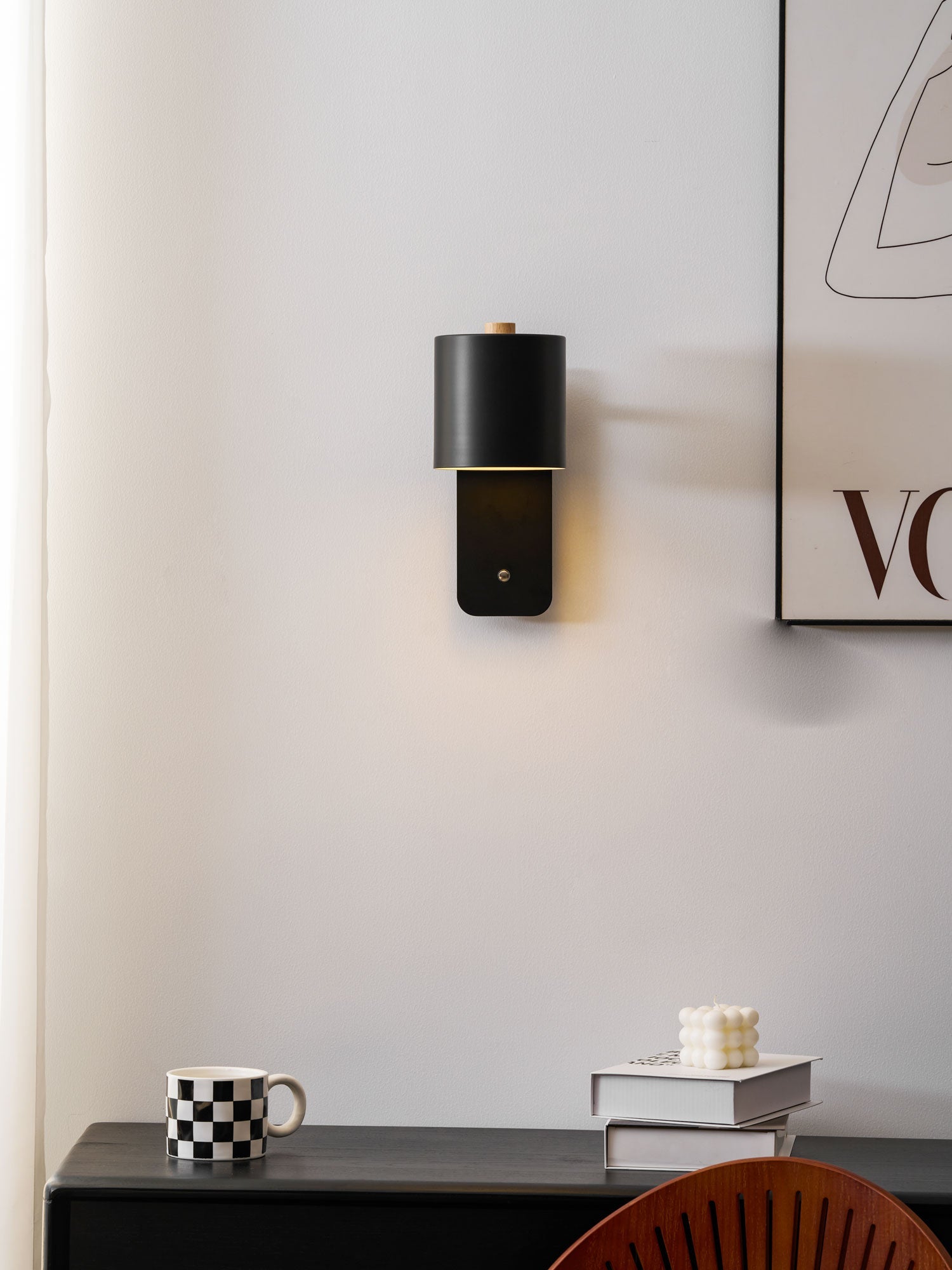 Solley Rotatable Cylinder Rechargeable Indoor Wall Light