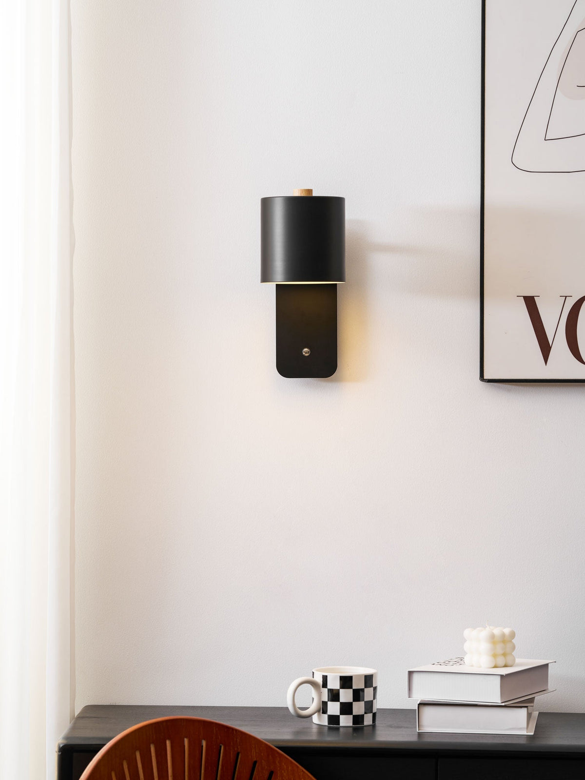 Solley Rotatable Cylinder Rechargeable Indoor Wall Light