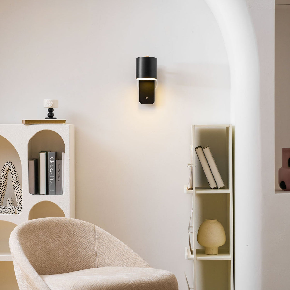 Solley Rotatable Cylinder Rechargeable Indoor Wall Light