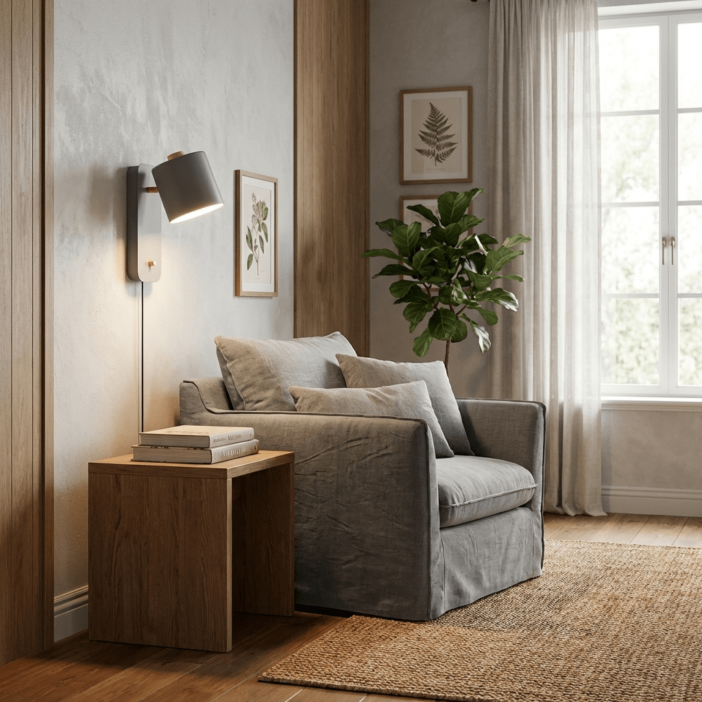 Ravenford Rotatable Cylinder Plug In Indoor Wall Light