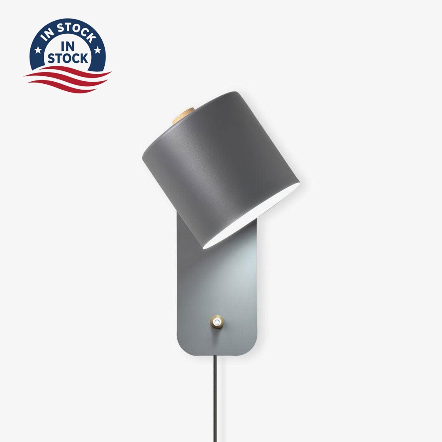 Ravenford Rotatable Cylinder Plug In Indoor Wall Light