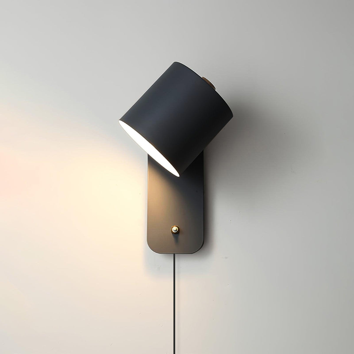 Ravenford Rotatable Cylinder Plug In Indoor Wall Light