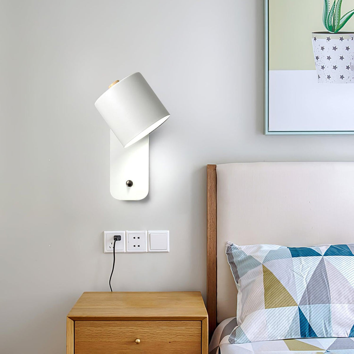 Solley Rotatable Cylinder Rechargeable Indoor Wall Light