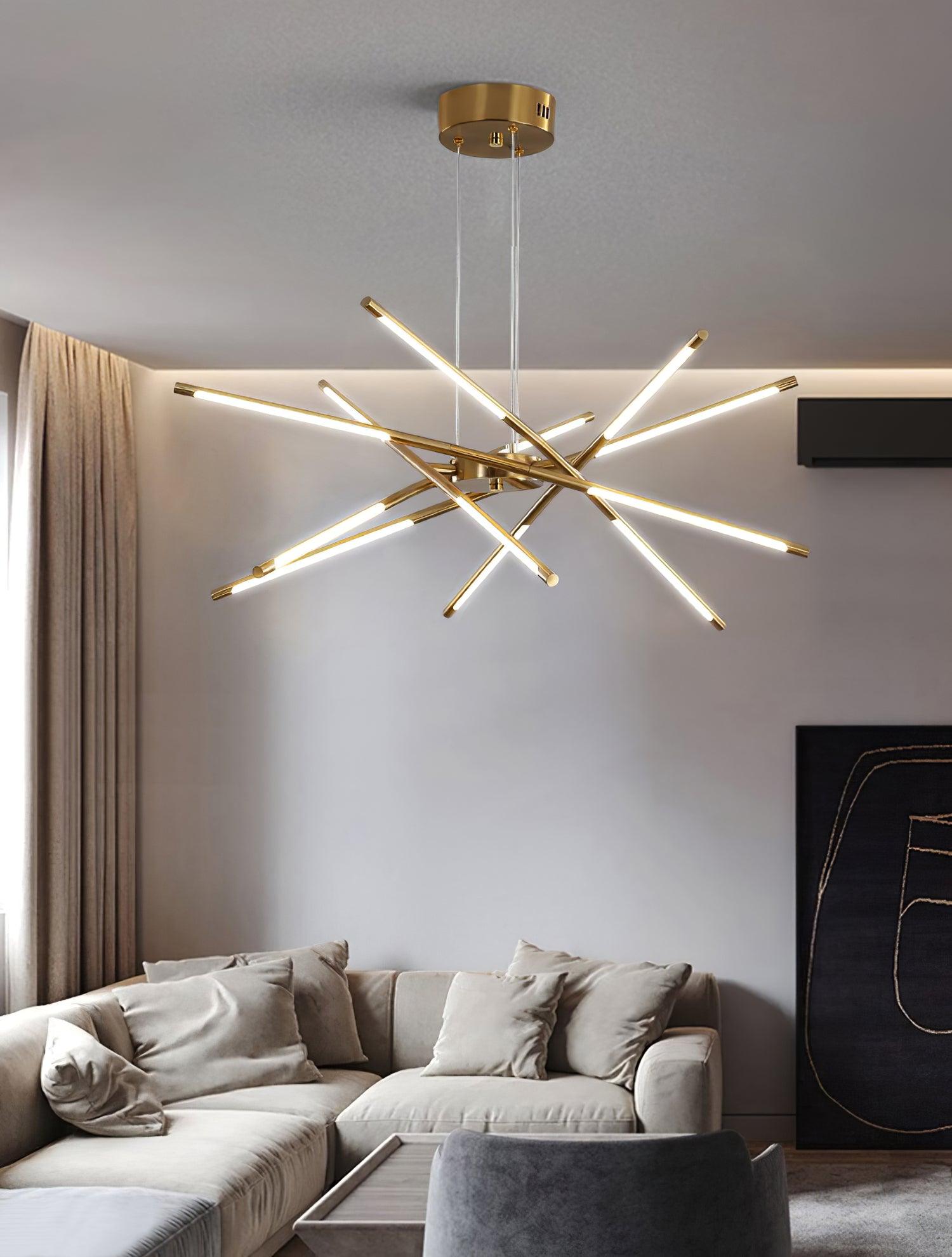 Lustra Chandelier Rotatable LED Modern - Neutral Decor