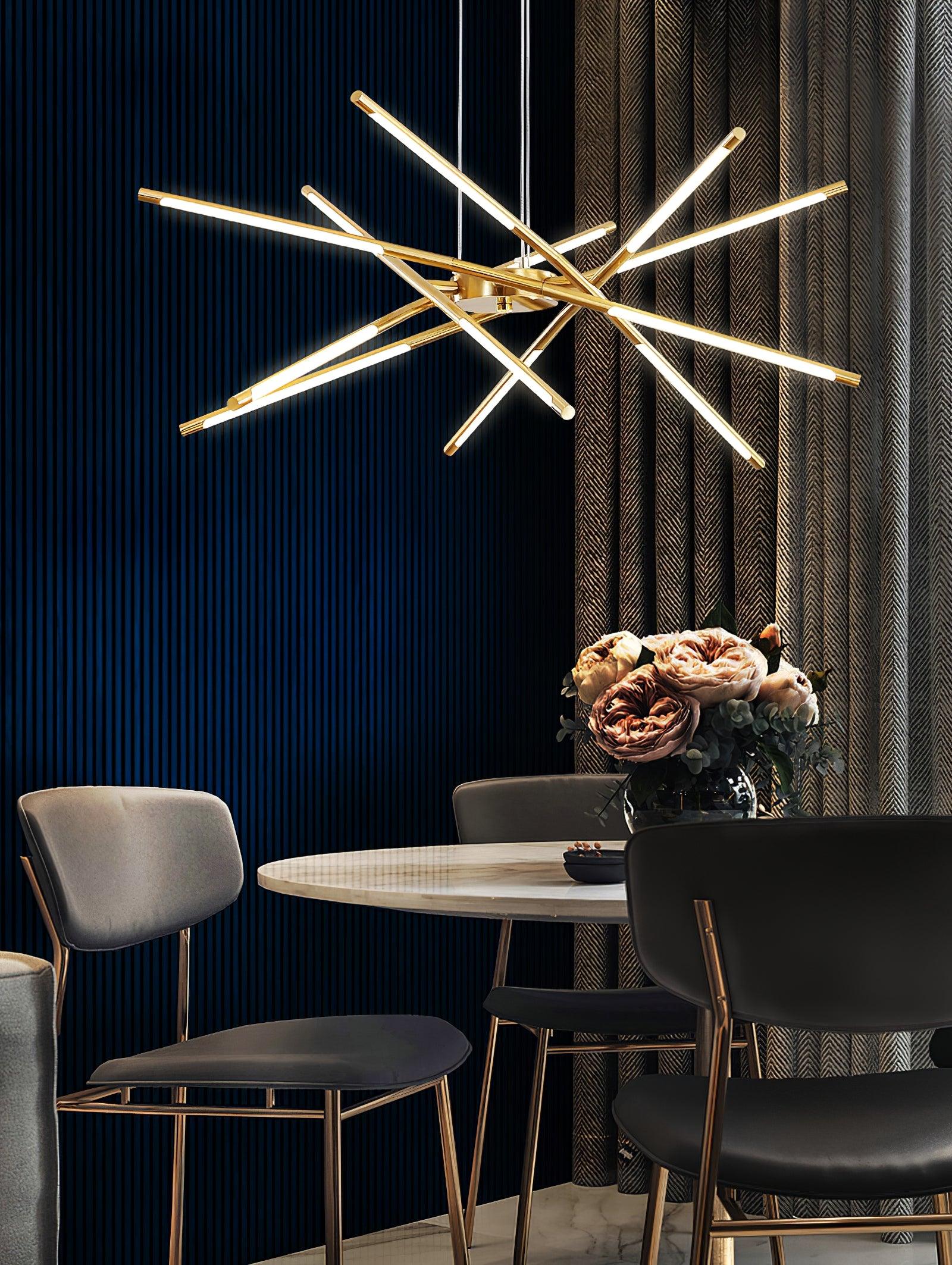 Lustra Chandelier Rotatable LED Modern - Neutral Decor