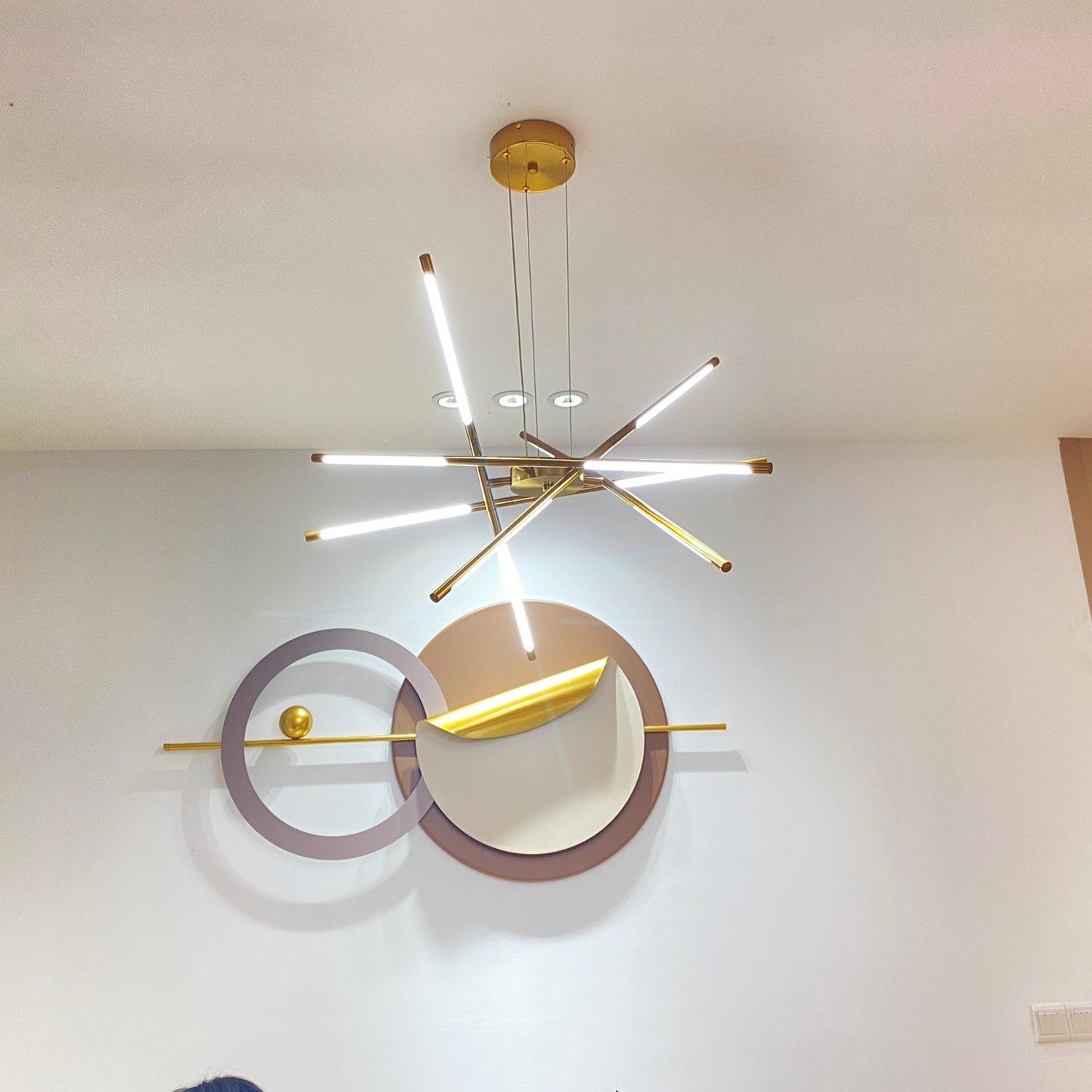 Lustra Chandelier Rotatable LED Modern - Neutral Decor