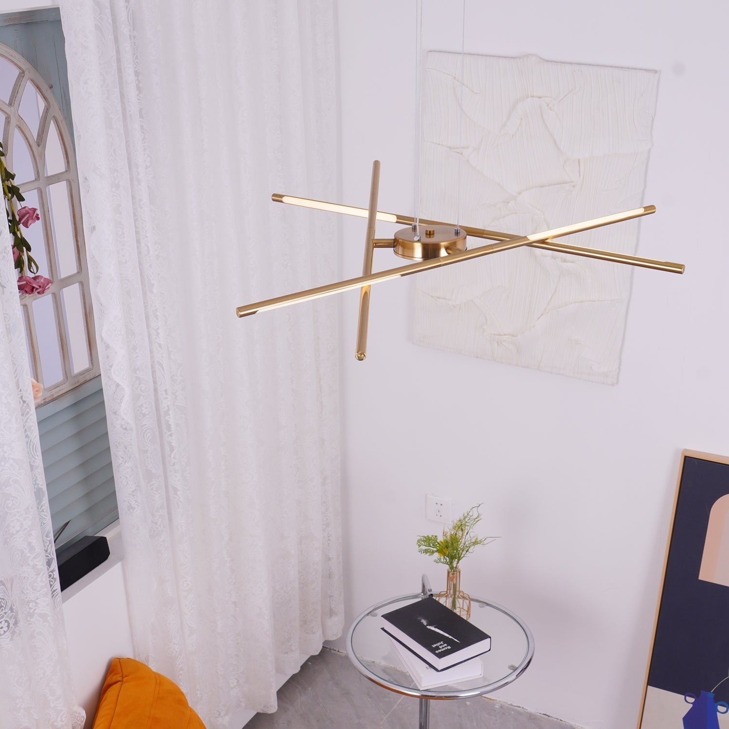 Lustra Chandelier Rotatable LED Modern - Neutral Decor