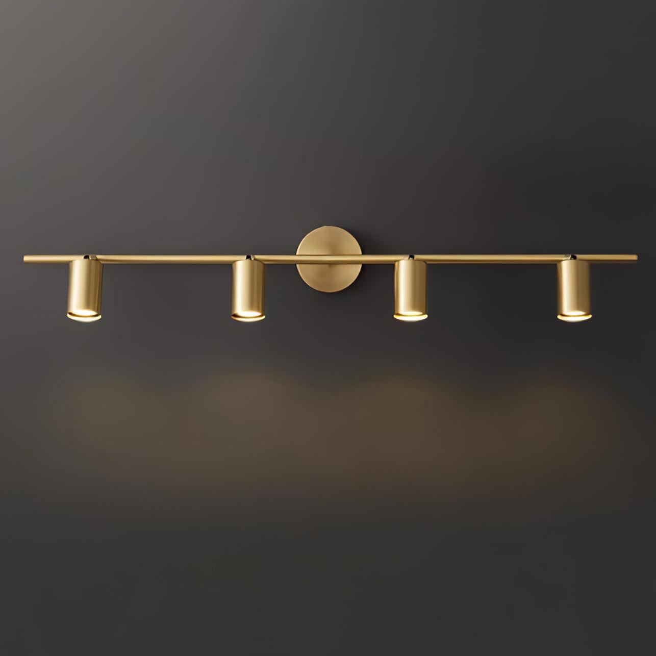 Grover Rotatable Brass Spotlight Wall Light