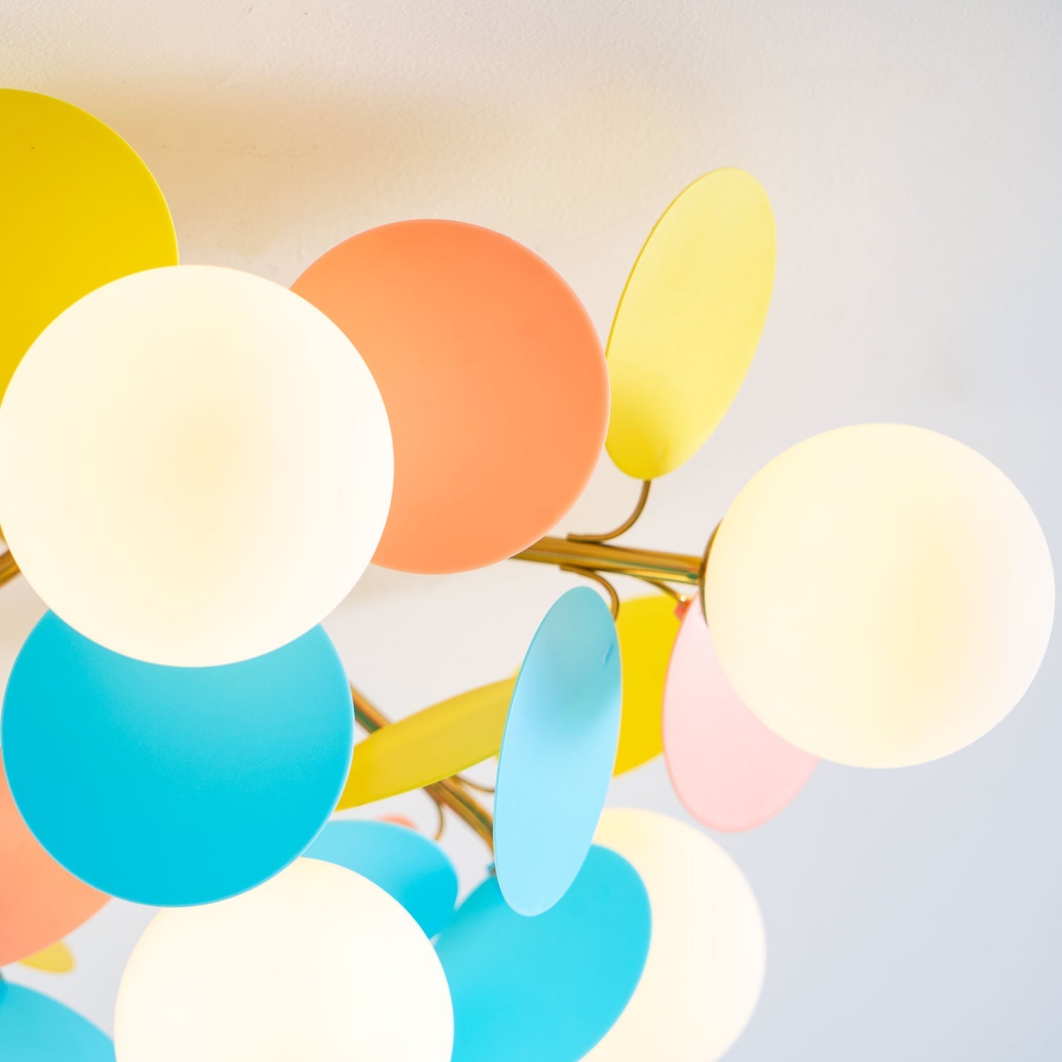 Fioragrove Round Macaron Flush Mount Ceiling Light
