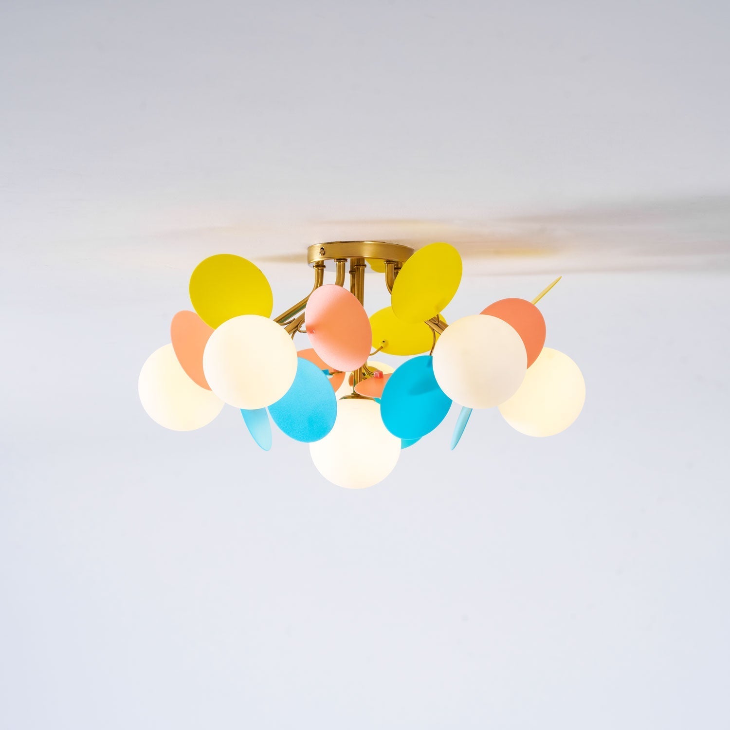 Fioragrove Round Macaron Flush Mount Ceiling Light