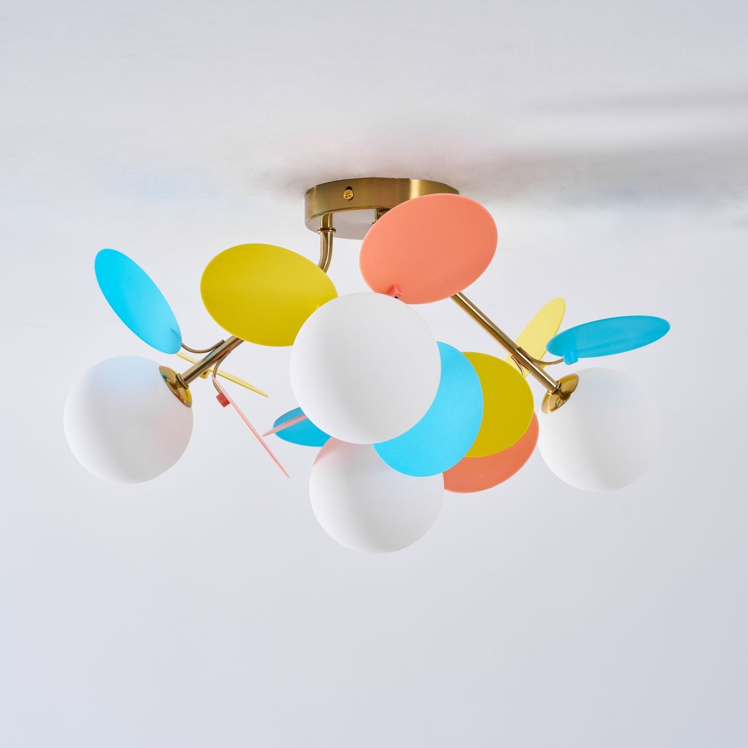 Fioragrove Round Macaron Flush Mount Ceiling Light