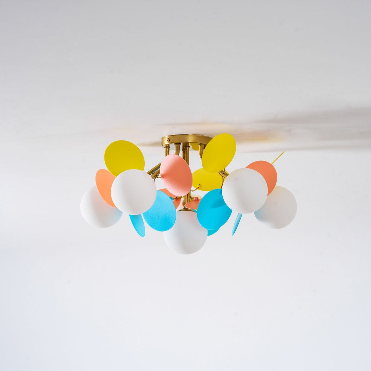 Fioragrove Round Macaron Flush Mount Ceiling Light