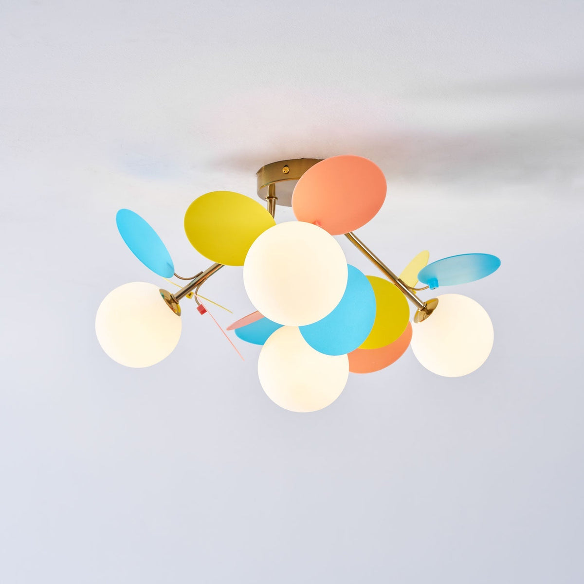 Fioragrove Round Macaron Flush Mount Ceiling Light