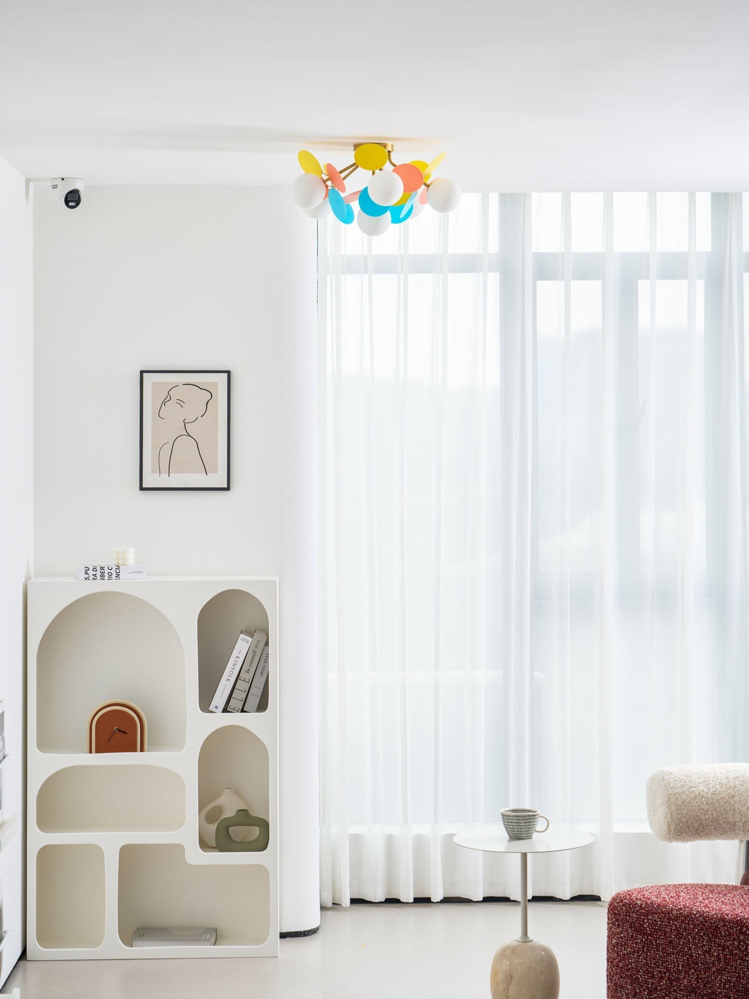 Fioragrove Round Macaron Flush Mount Ceiling Light