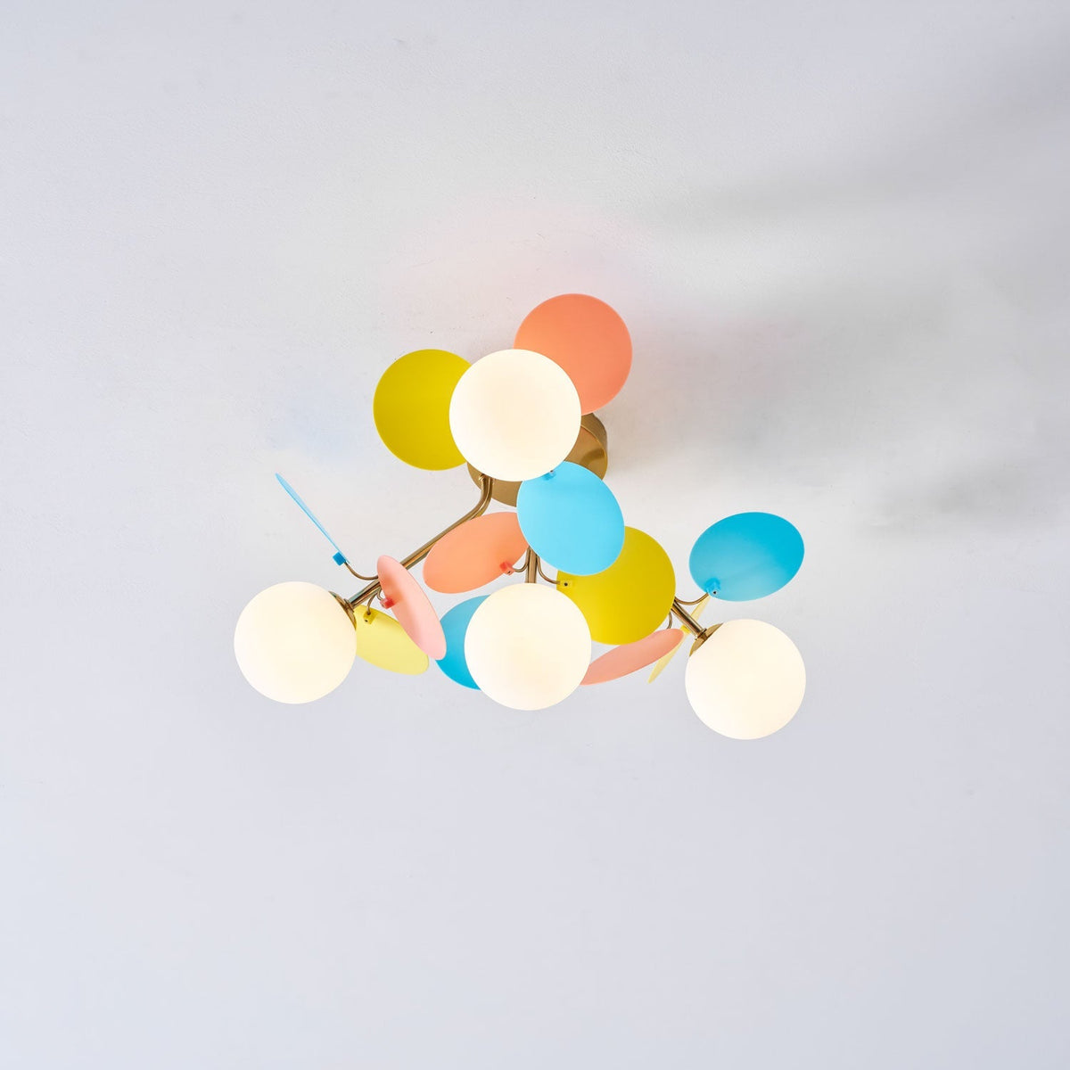 Fioragrove Round Macaron Flush Mount Ceiling Light