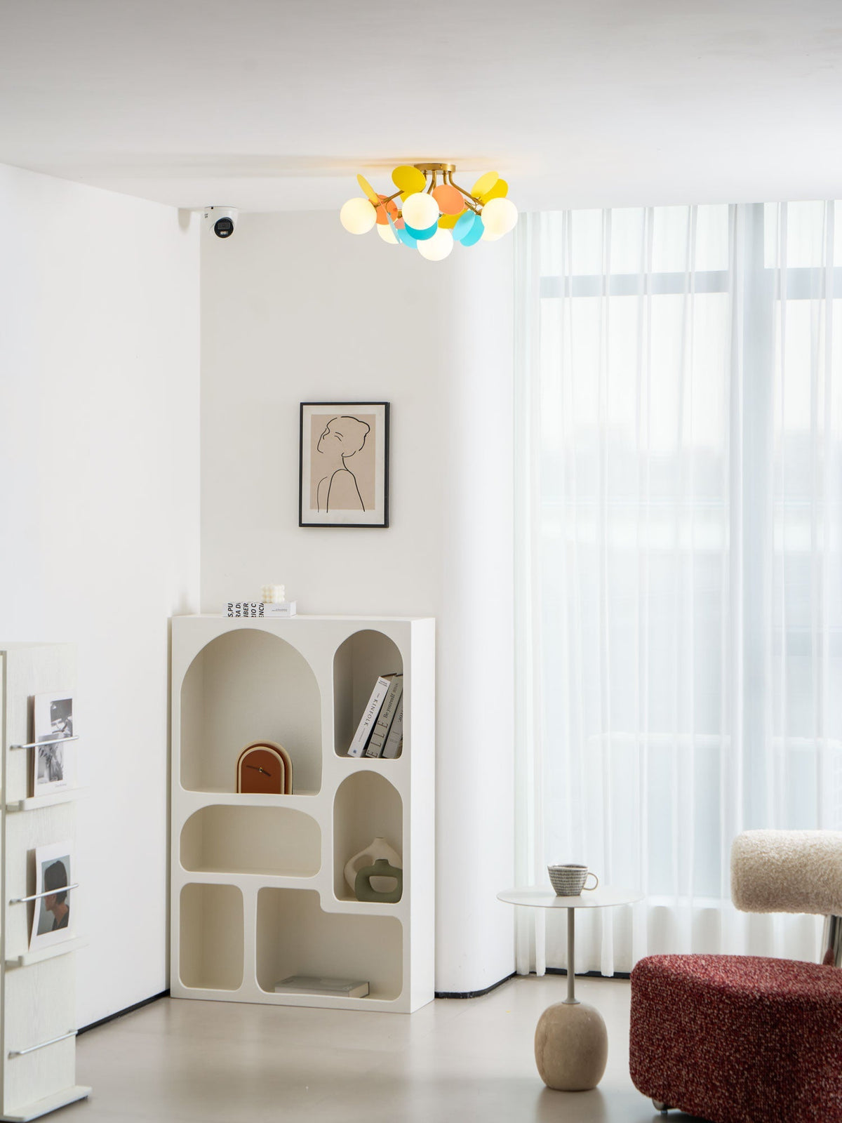 Fioragrove Round Macaron Flush Mount Ceiling Light