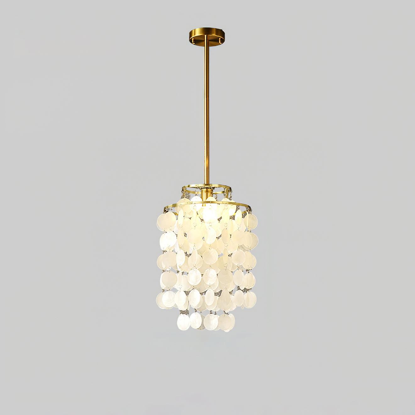 Vana Pendant Lamp Round Shell Chrome