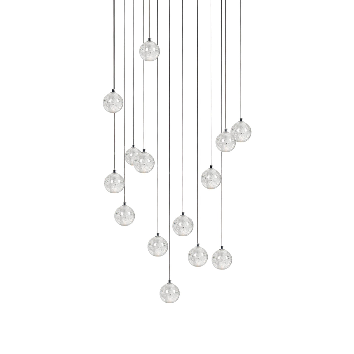 Crystal Bubble Cluster Pendant Light