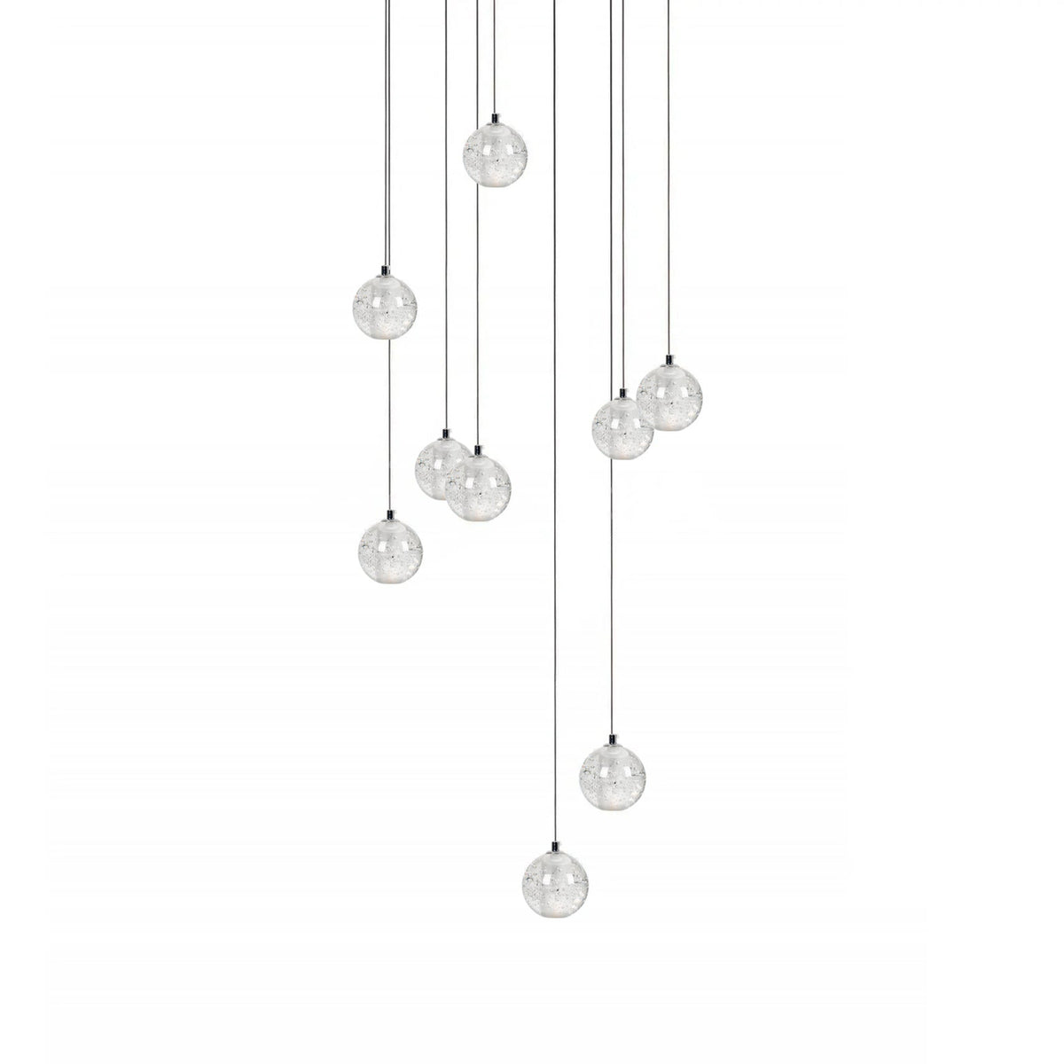 Crystal Bubble Cluster Pendant Light