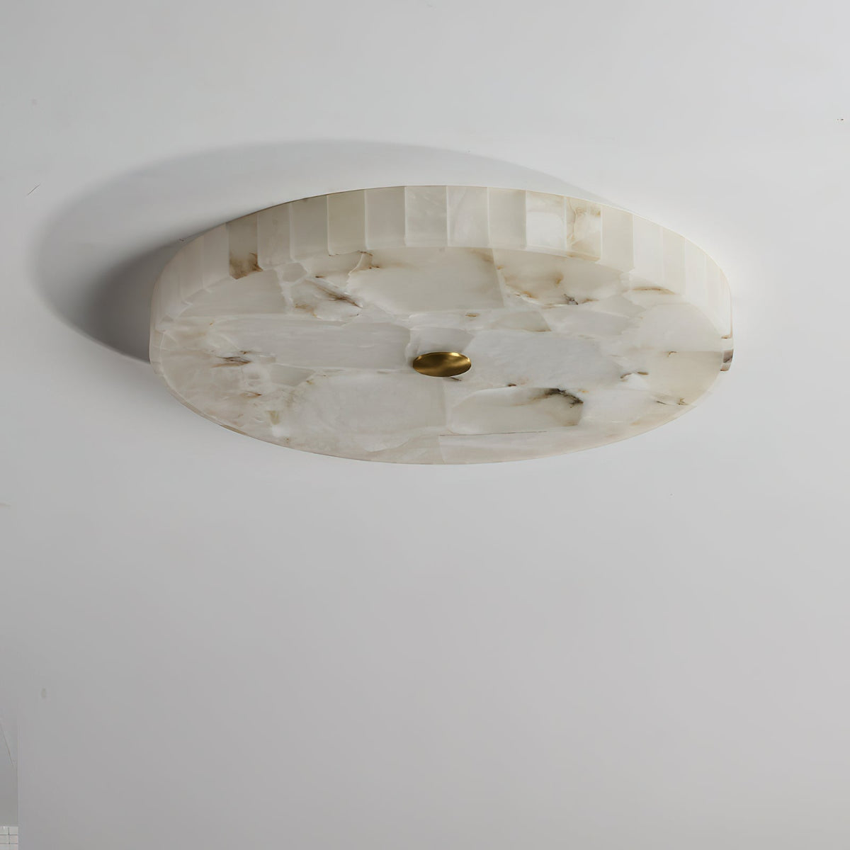 Nivael Round Alabaster Ceiling Lamp