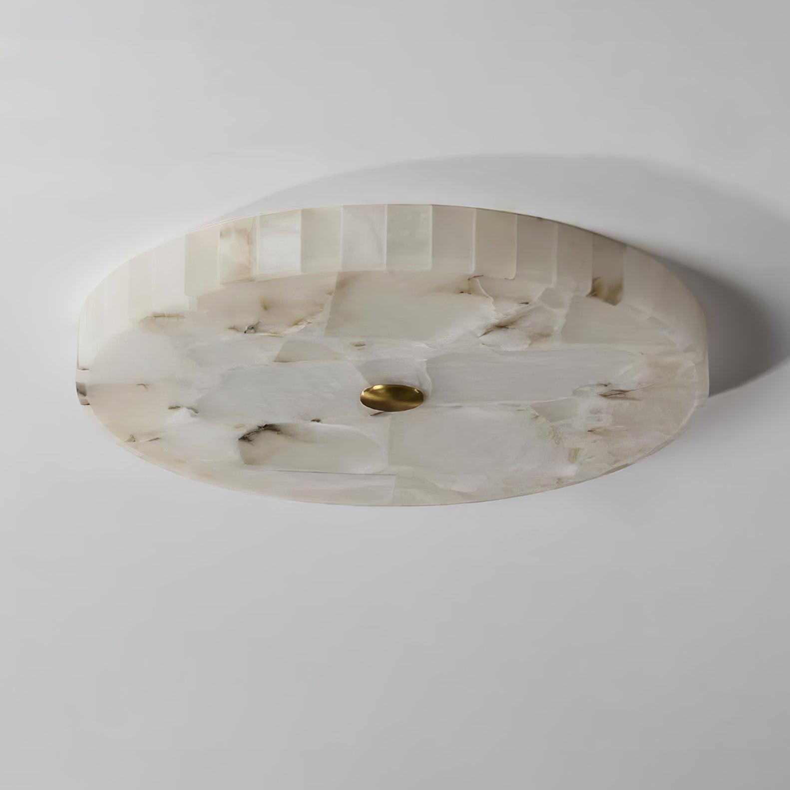 Norshire Round Alabaster Flush Mount Ceiling Light