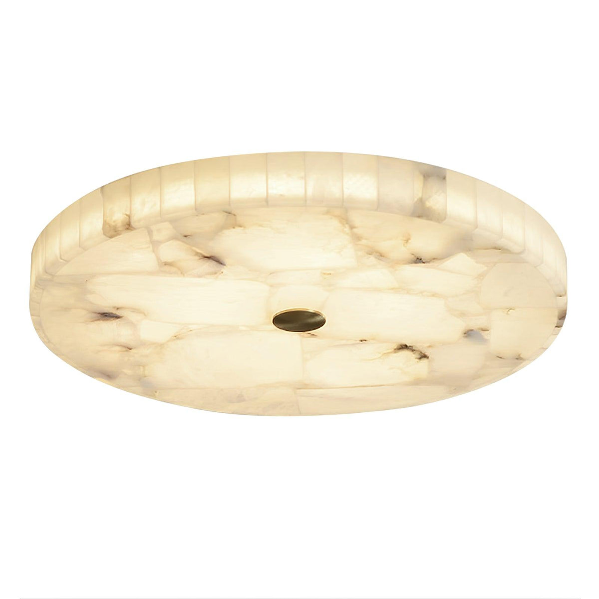 Norshire Round Alabaster Flush Mount Ceiling Light