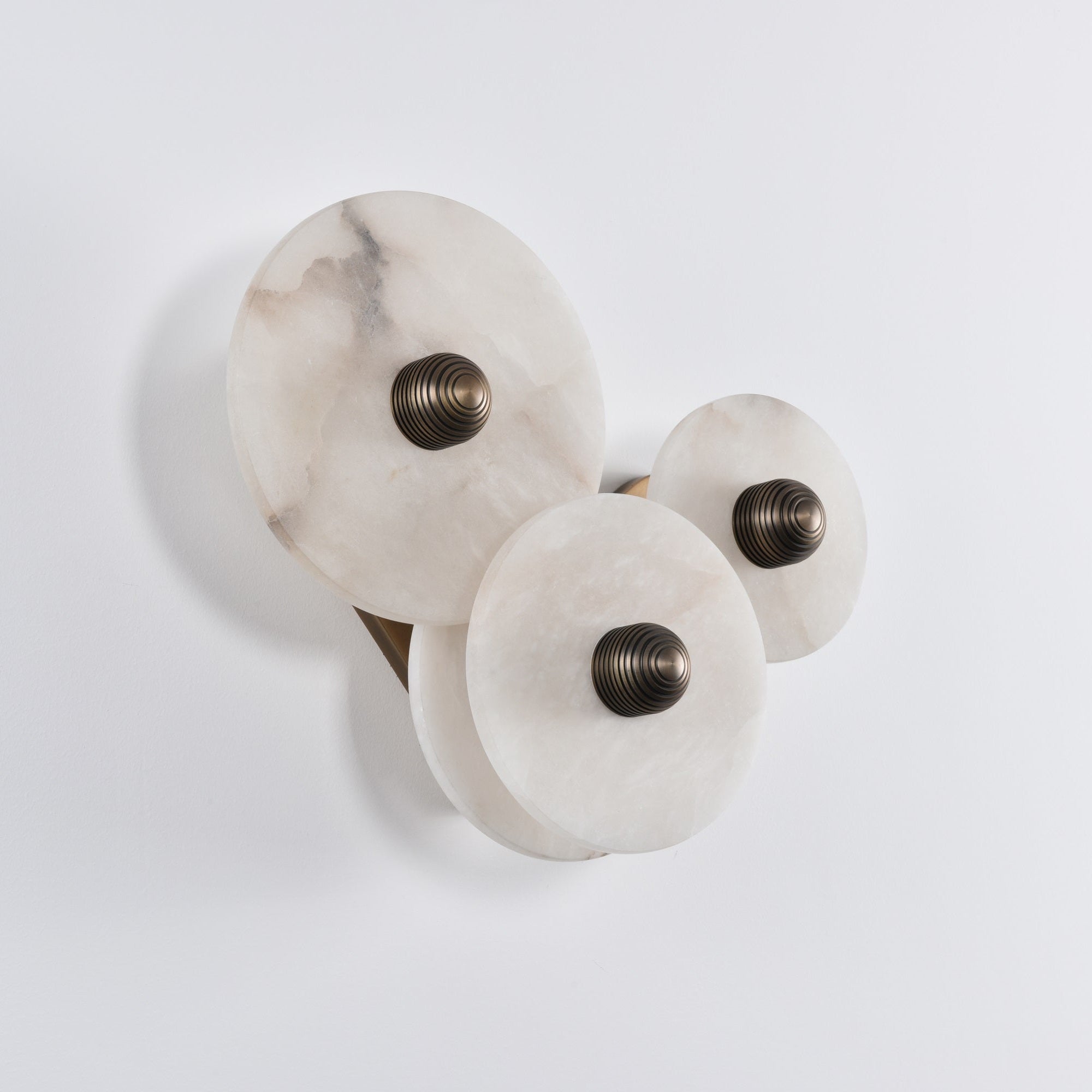 Selene Minimalist Alabaster Ceiling Light
