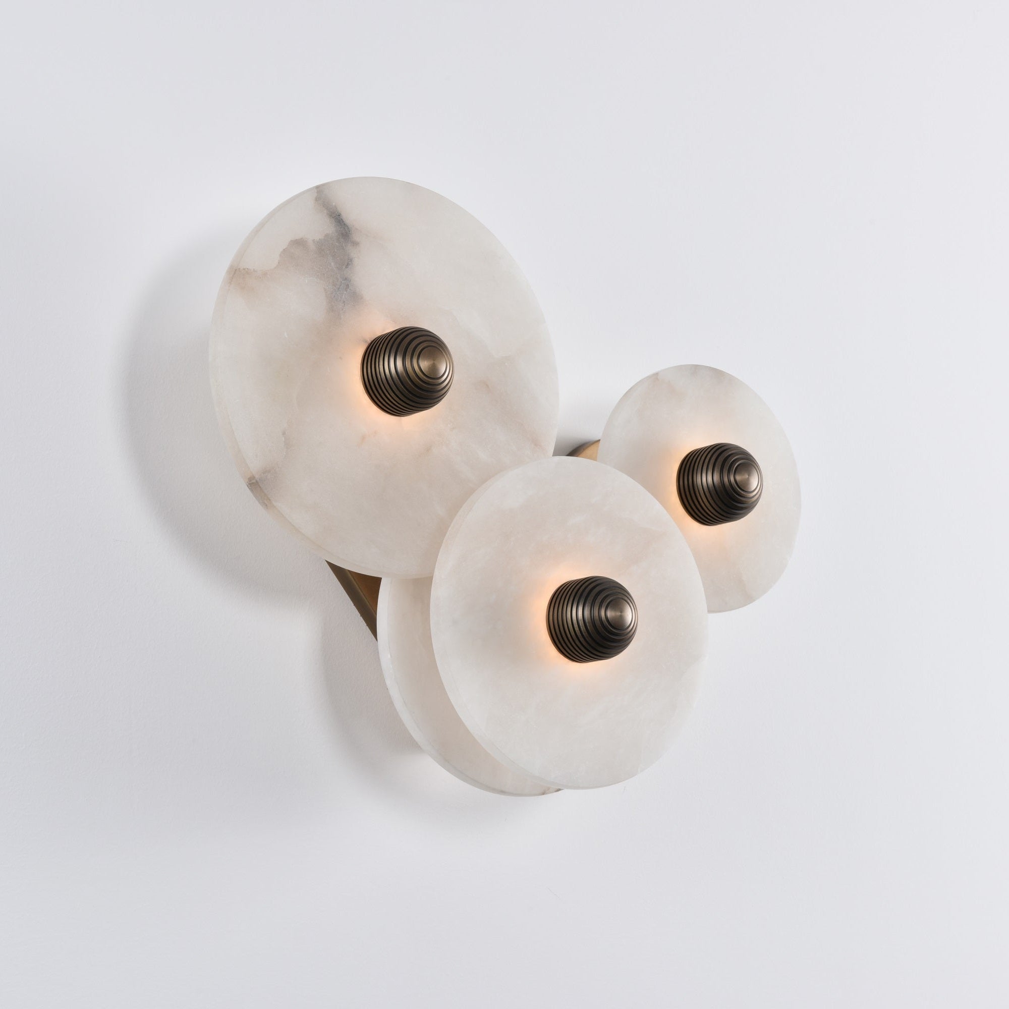 Selene Minimalist Alabaster Ceiling Light