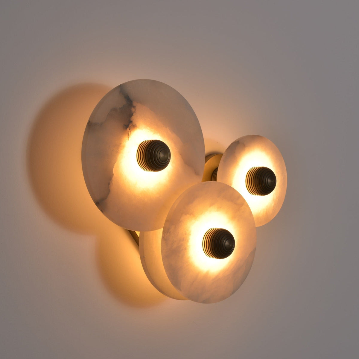 Selene Minimalist Alabaster Ceiling Light