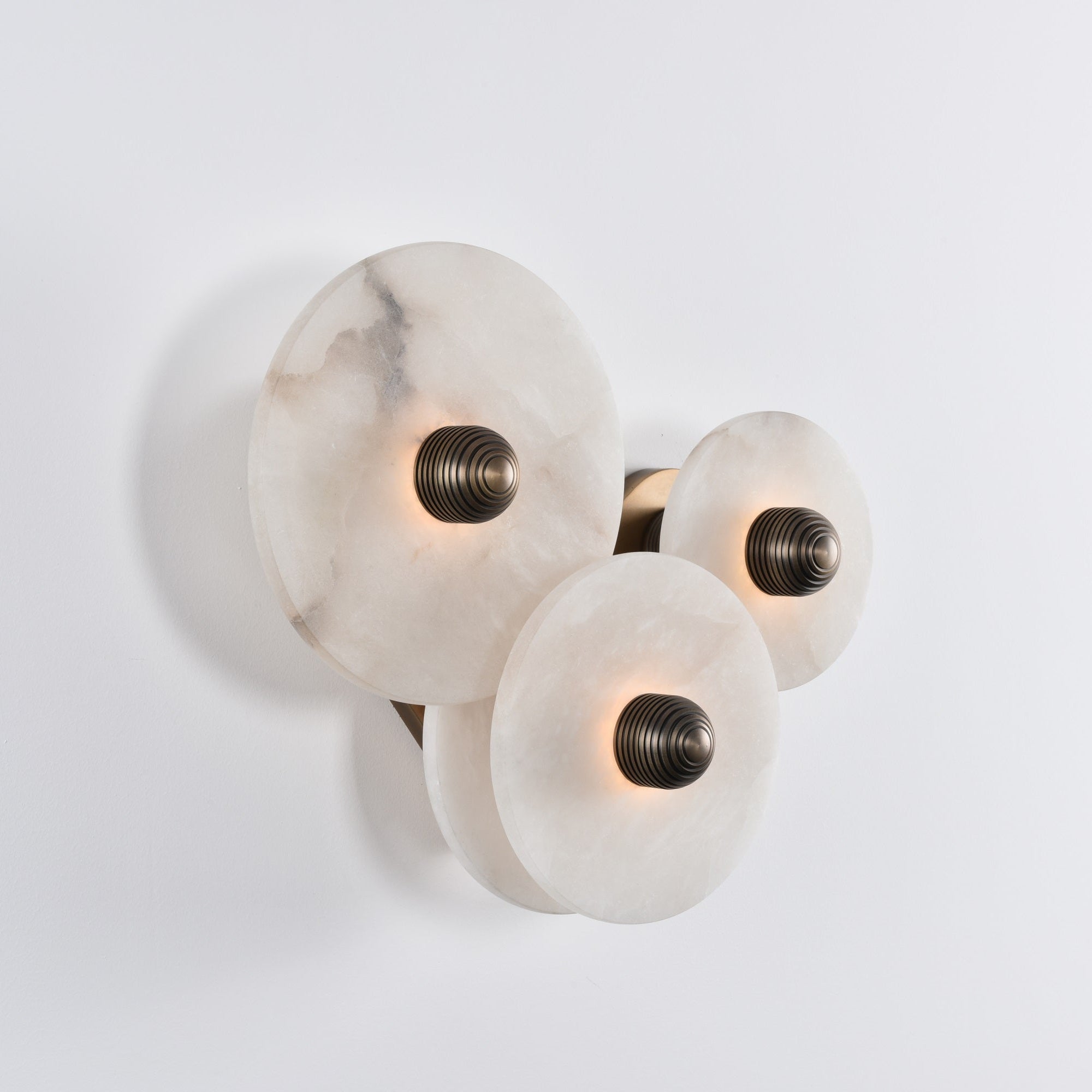 Selene Minimalist Alabaster Ceiling Light