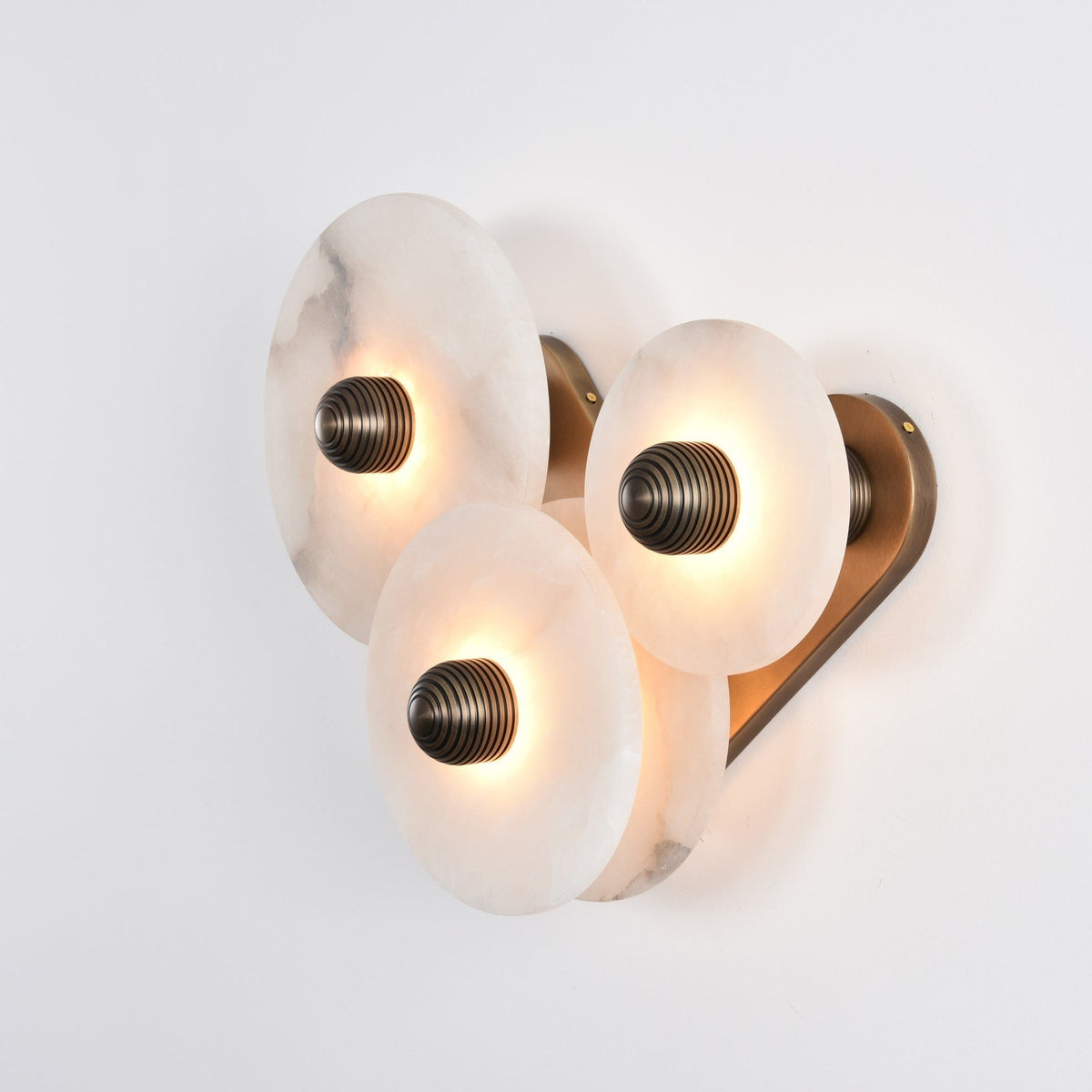 Selene Minimalist Alabaster Ceiling Light