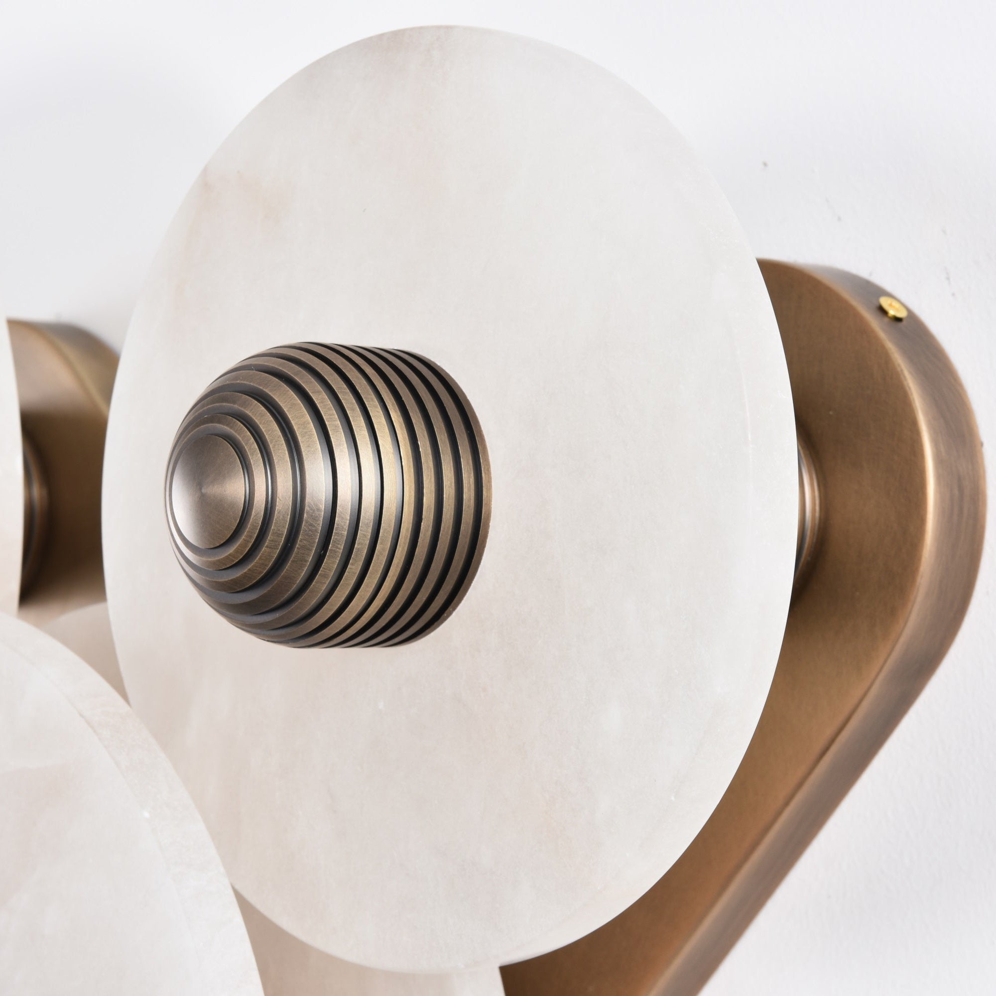 Selene Minimalist Alabaster Ceiling Light